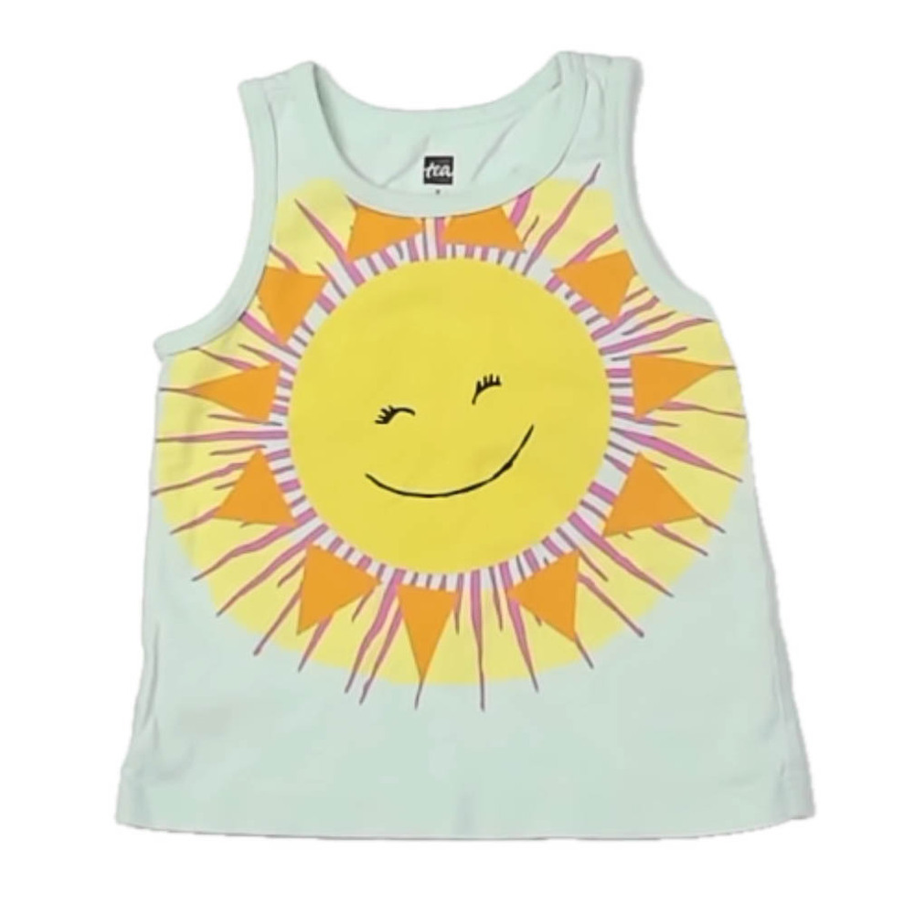 Tea Collection Girls Green Sun Tank Top size: 2T